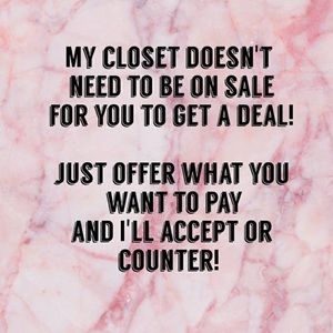 OFFERS WELCOME!